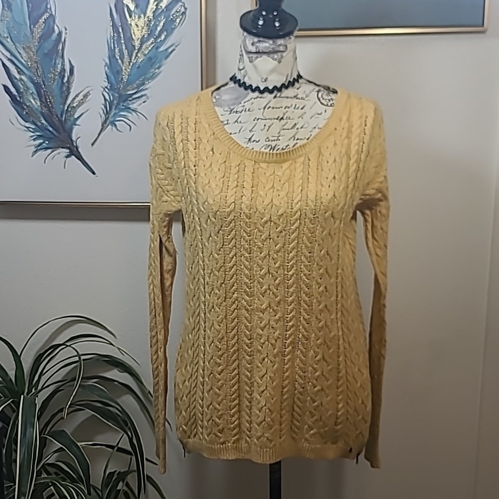 American Eagle Outfitters crew neck zipper side sweater